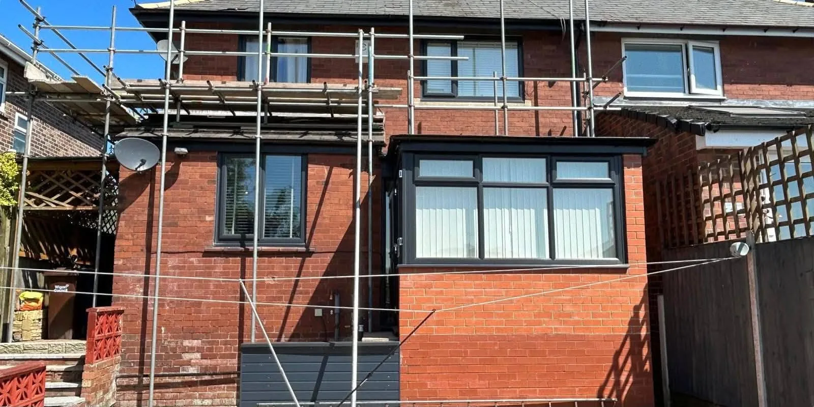 Exterior Transformation — Rear Extension — before rendering